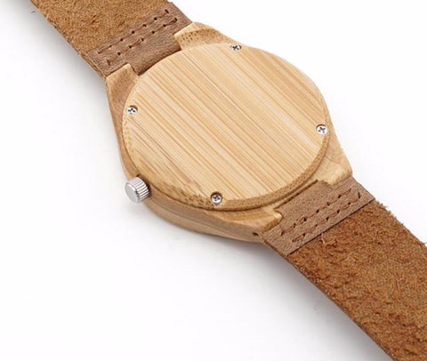 Classic Elegant Wooden Wristwatch