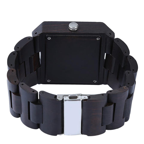 Wooden Natural Squared Watch