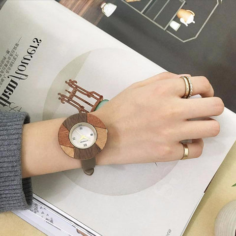 Stylish Genuine Wooden Wristwatch